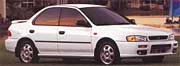 Subaru Impreza 4 door sedan, white