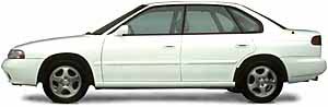 1997 Legacy LSi sedan, white