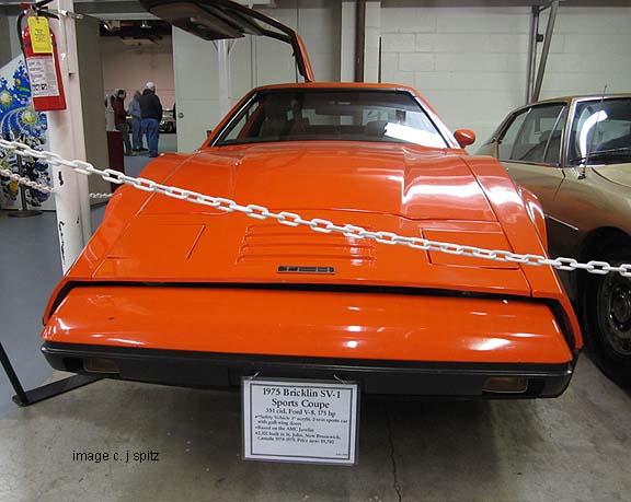 1975 Bricklin, front end shown