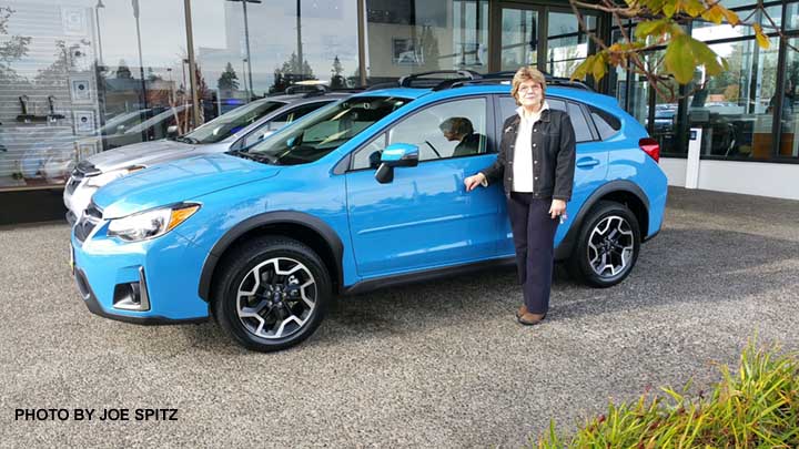 2017 hyperblue Subaru Crosstrek with eyesight