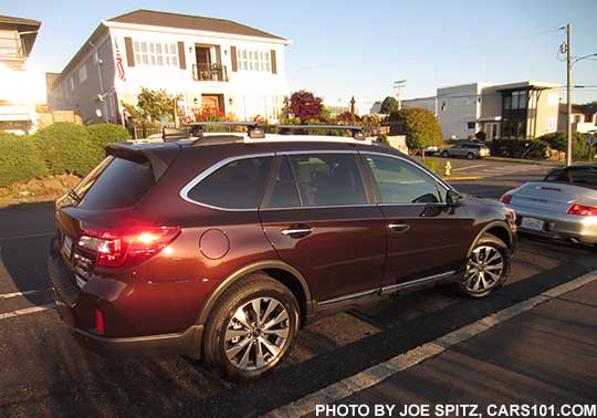 2017 Outback Touring brilliant brown color shines and glows in the sun