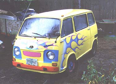 yellow 360 mini-van