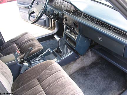 interior of the 1983 Subaru GL 4x4 wagon