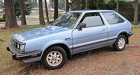click for more on the 1987                    GL 3 door Lake Blue metallic hatchback