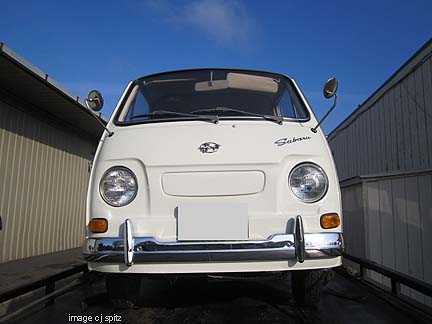 close-up of the subaru 360