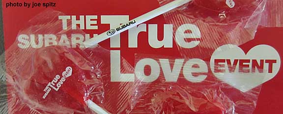 free heart shaped lollipops from the 2014 True Love Event