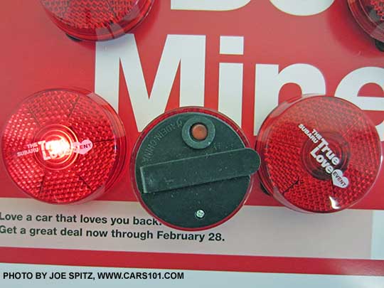 Valentine's 2015 Subaru True Love Event - love your car. flashing clip-on lights