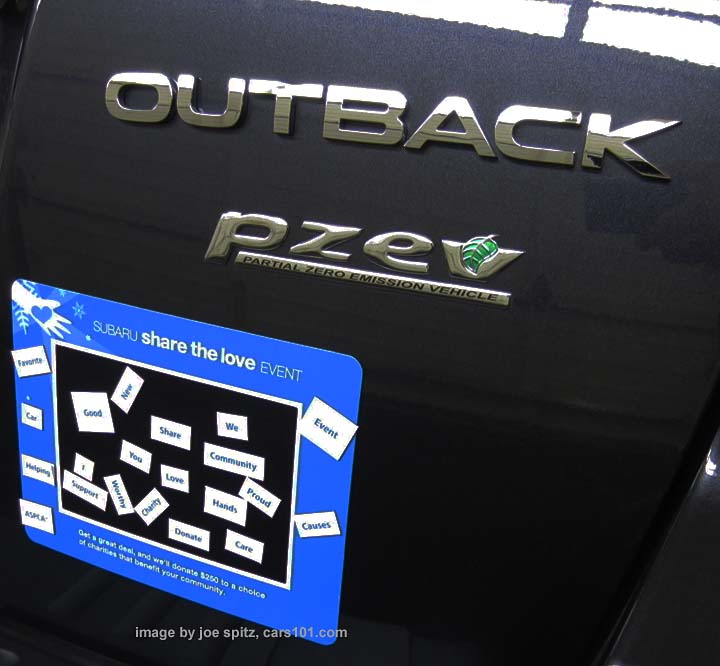 and Outback with 2013 Subaru Share the Love Event magnetic words