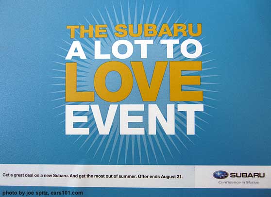 august 2012- subaru  lot to love event
