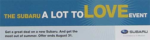 subaru lot to love event