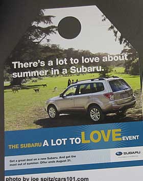 2012 subaru lot to love summer sale event