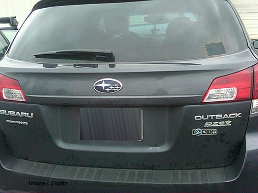 2010 Outback with Subaru badge of ownership