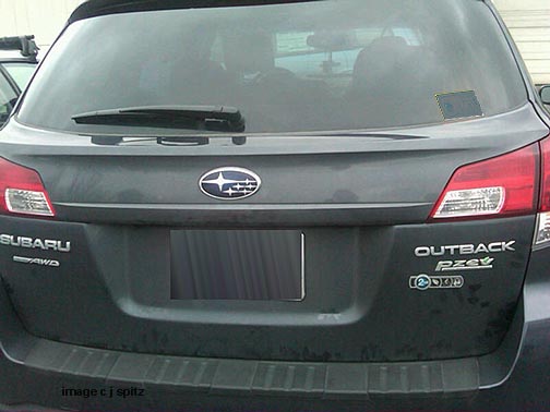 2010 Outback with Subaru badge of ownership