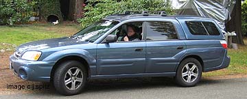 subaru baja with aftermarket canopy