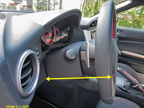 subaru brz steering wheel telescoping