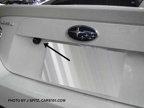 subaru brz with aftermarket rear view camera