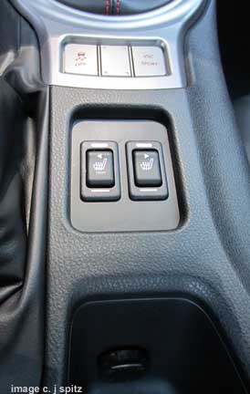 brz- limited model console with heated seats