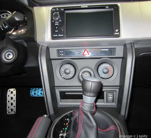 2013 brz center console, premium shown