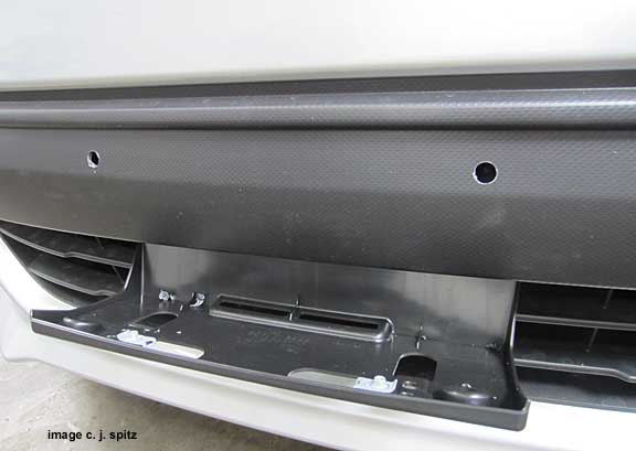 brz- attaching front license plater bracket