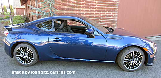 full side view 2013 Subaru BRZ Limited, Galaxy Blue Silica color