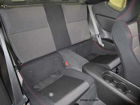 2014 and 2103 subaru brz rear seat