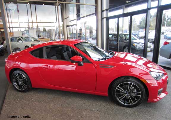 subaru brz premium, lightning red