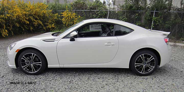 white brz, side view