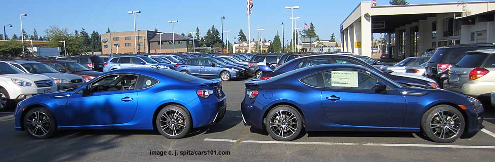 brz- wr blue and glaxy blue side by side