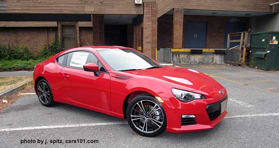 2013 subaru brz premium, lightning red shown