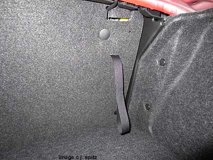 subaru brz trunk fold-down strap, 2013 model