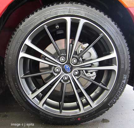 brz 17" gray alloy wheel