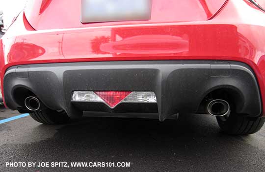 2014 and 2013 Subaru BRZ dual exhaust tips