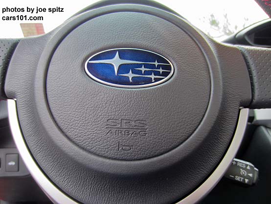 2014 BRZ steering wheel with blue center logo