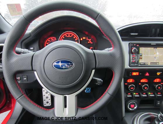 2014 subaru brz steering wheel with blue center logo