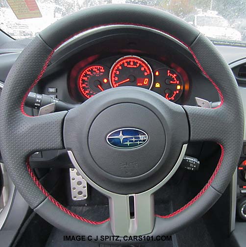 2014 subaru brz steering wheel with new for 2014 blue center logo