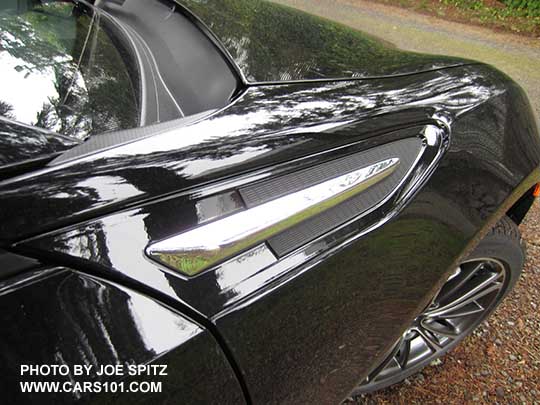 black 2015 BRZ with optional chrome fender trim