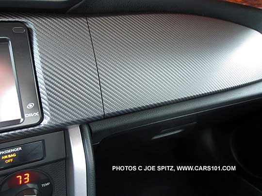 2015 BRZ Limited small pattern carbon fiber like dash trim