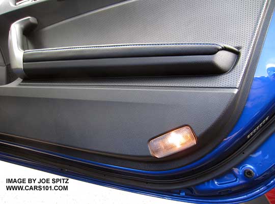 BRZ Limited has front door courtesy puddle lights, passenger door shown