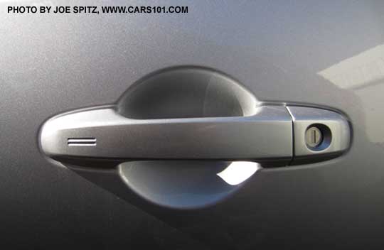 2015 Subaru BRZ Limited driver door handle with keyless access hotspot and key lock