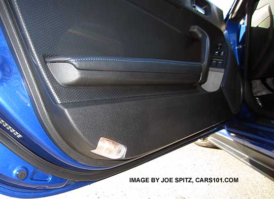 BRZ Limited and Series.Blue with door courtesy puddle lights. Driver door shown