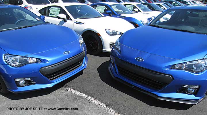 2015 BRZ with and without  underspoilers