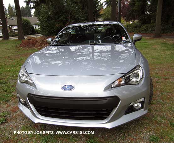 front of a 2015 BRZ, ice silver shown