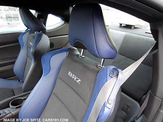 2015 Subaru BRZ Limited Series.Blue front headrest