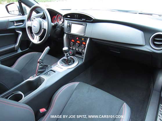 2015 BRZ Limited interior, manual transmission, from passenger side