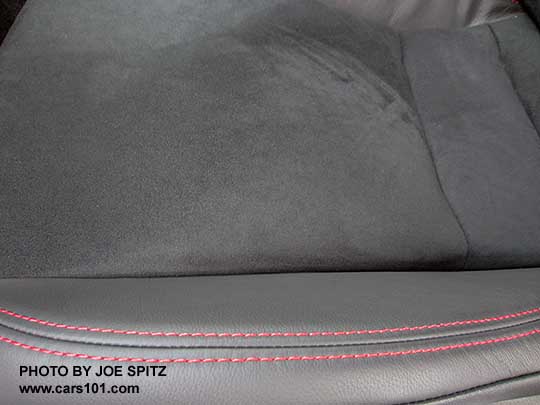 2015 Subaru BRZ Limited black leather and alcantara seating surfaces with red stitching