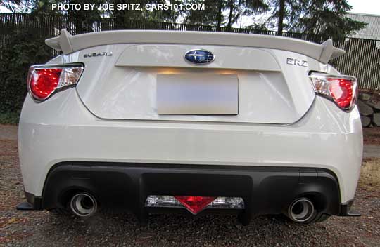 2015 BRZ Limited Series.Blue rear view with rear corner underspoilers