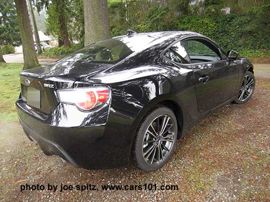 2015 BRZ Premium without the optional rear spoiler. black shown.