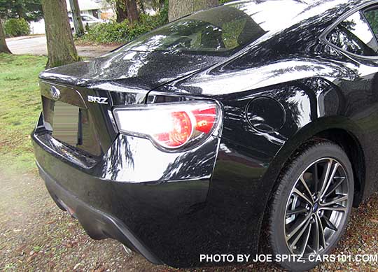 2015 Premium Subaru BRZ rear trunk. No rear spoiler