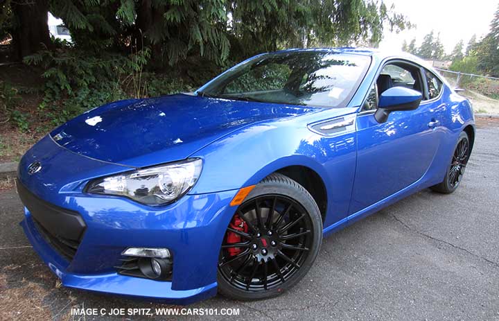 2015 BRZ series.blue before the standard series.blue front, side, rear underspoilers are installed, WR Blue color shown