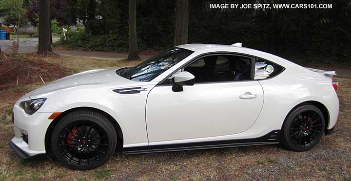 white 2015 BRZ Limited Series.Blue